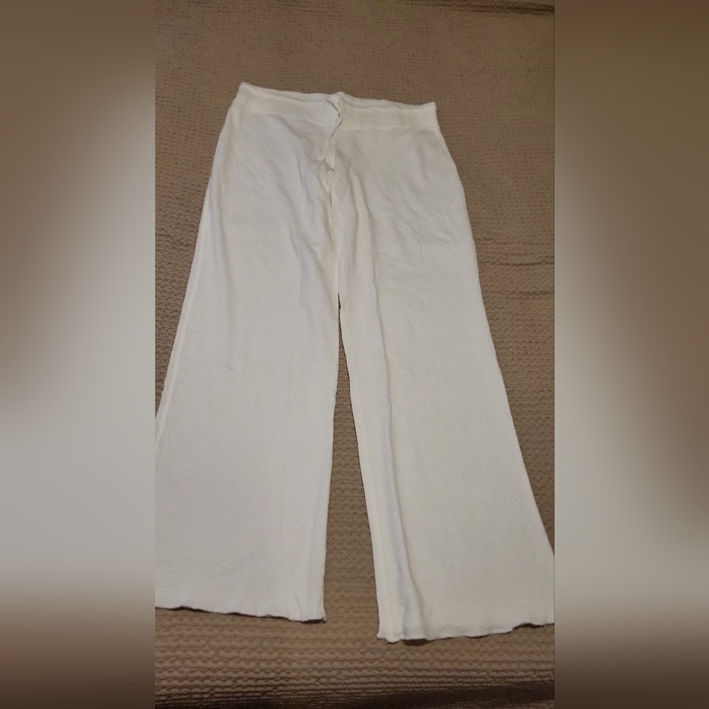 Gap White Lightweight Sweatpants